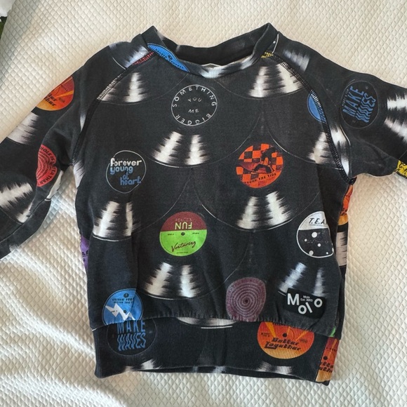 2 Molo sweatshirts - graffiti and records (price is for both) - Picture 3 of 7